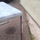 White marble and chrome coffee table, 1970