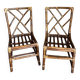 paire de chaise en bambou