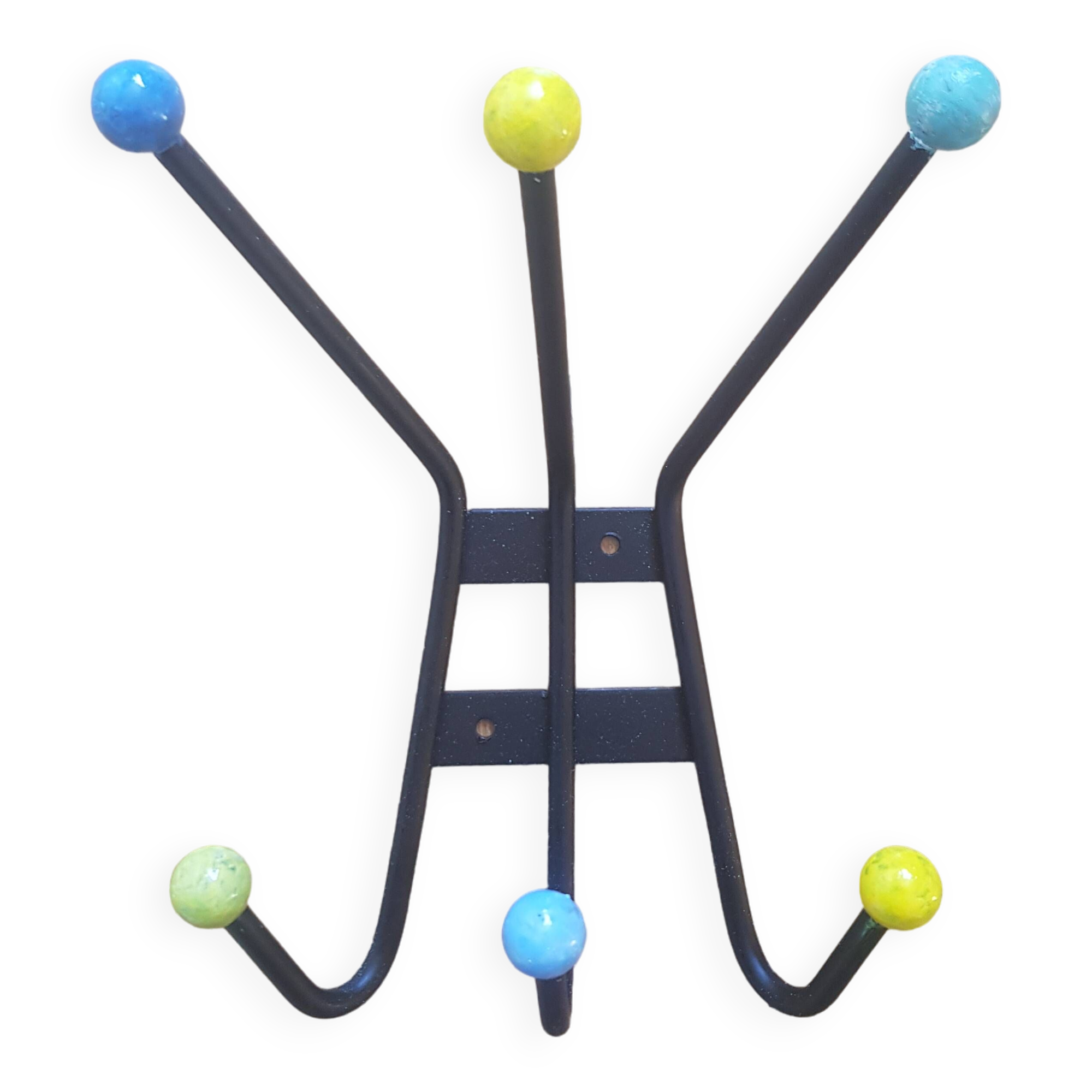 Vintage wall coat rack