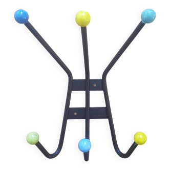 Vintage wall coat rack