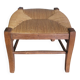 40s wooden and straw stool