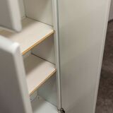 Bathroom cabinet in white metal 1960