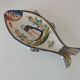 Coupelle poisson Quimper Henriot décor breton peint à la main