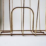 Porte-revue vintage en laiton