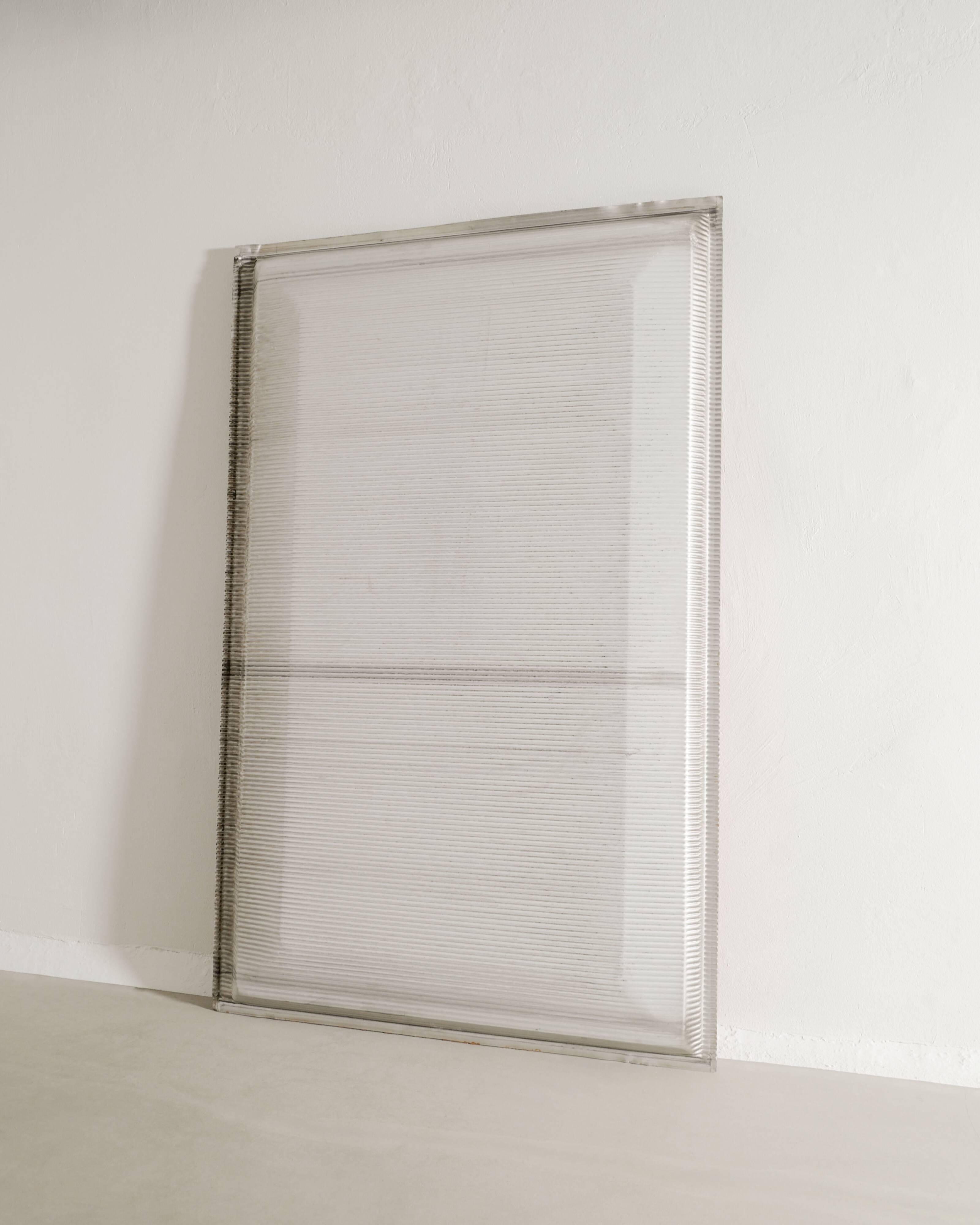 Panneau de façade vintage français du milieu du siècle « CIMT » par Jean Prouvé, années 1950