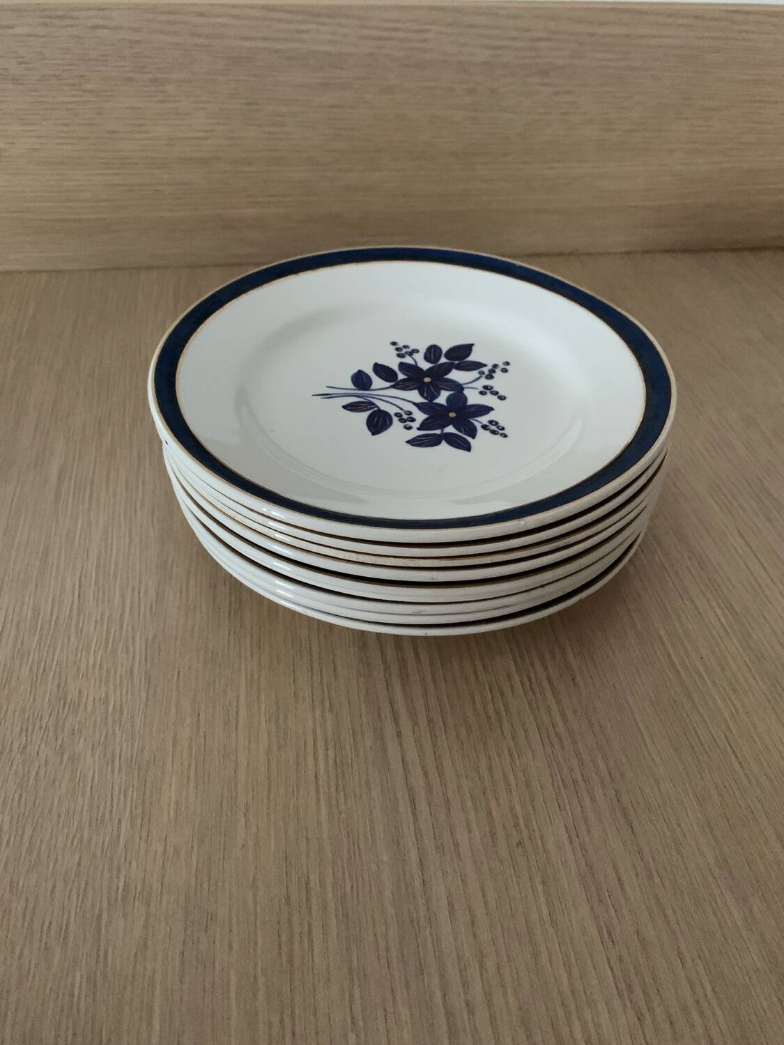 Set of Colette dessert plates from Moulin des Loups