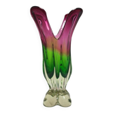 Vase par J. Hospodka pour les verreries Chribska, ancienne Tchécoslovaquie, années 1960.