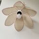 Suspension fleur en rotin : vintage