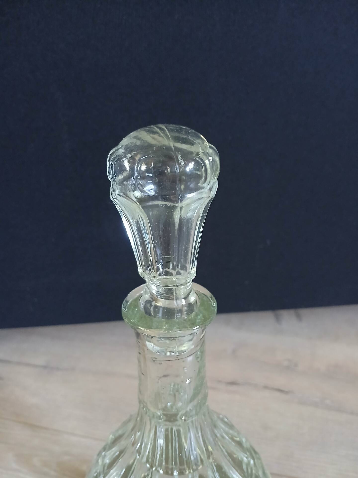 Antique glass carafe