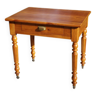 Table d'appoint et petit bureau en merisier