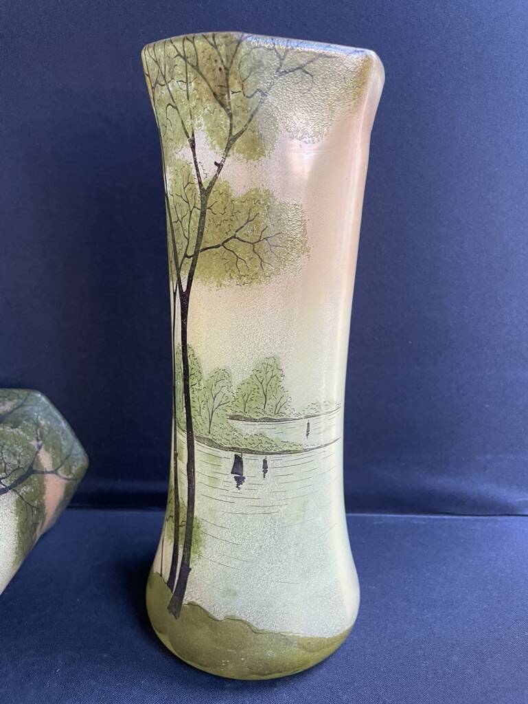 Pair of FT Legras Toul vases – 19th century