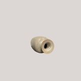 Vase en céramique craquelée émaillée blanc