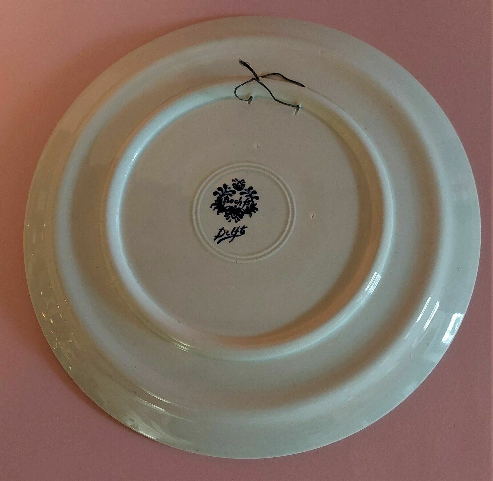 Earthenware dish Delft Boch Fr