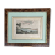 Tableau, gravure paysage à ANTIBES époque XIXe