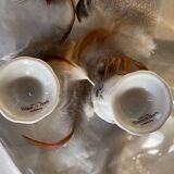 Set of 2 porcelain egg cups by Villeroy and Boch.