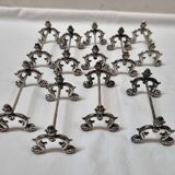 Silver metal knife holder early XXth