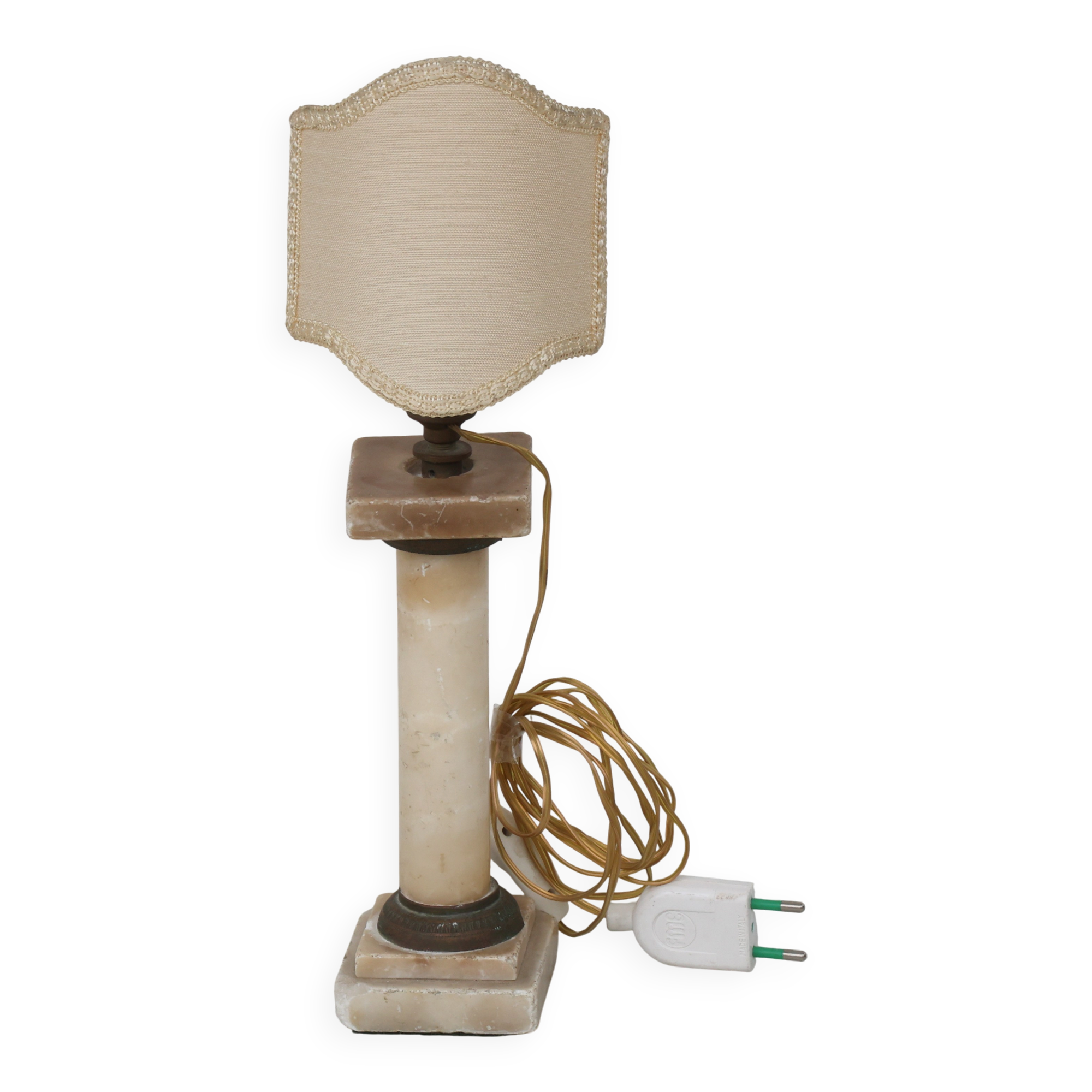 Vintage Art Decò Alabaster Table Lamp