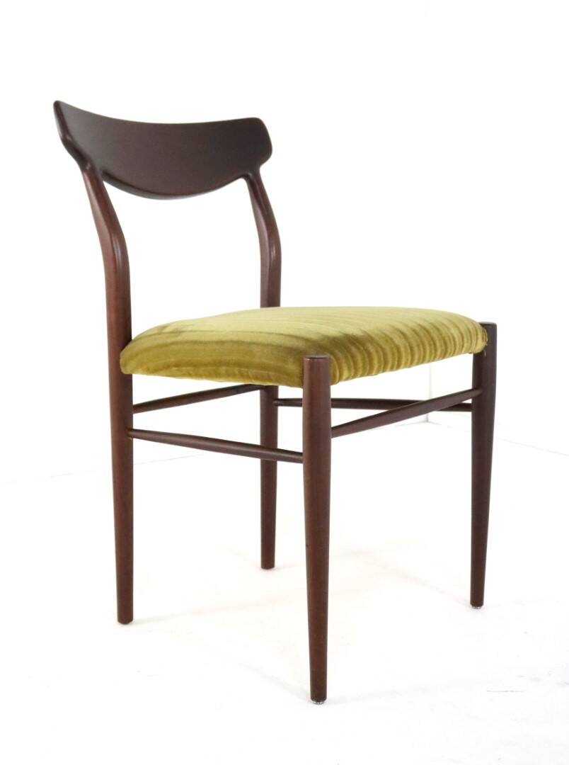 Set of 6 Lübke Otto Pollak mid centiry chairs 'Aldersbach'
