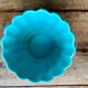 Cache-pot en céramique turquoise