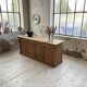 2m pine counter or central island with storage