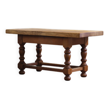 Early 20th century Danish Baroque coffee table solid oak