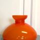 Abat-jour opaline orange années 70