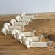 Set of 8 ceramic swan knife holders 50s