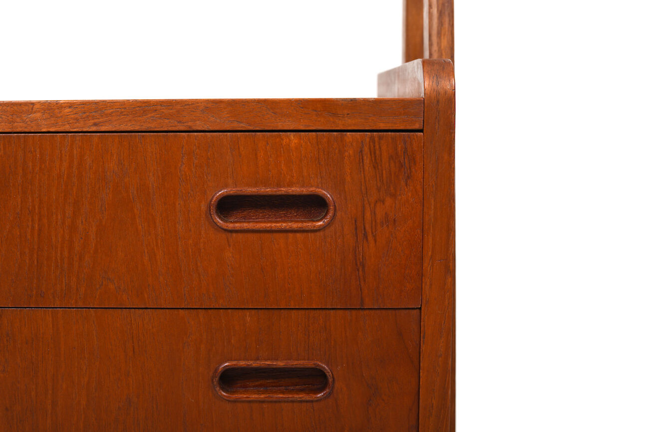 Danish chest of drawer with shelf system early 1950s