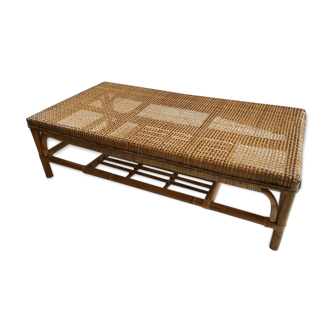 Table basse rotin