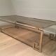 Very beautiful chrome coffee table