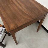 1900 solid walnut desk with two drawers