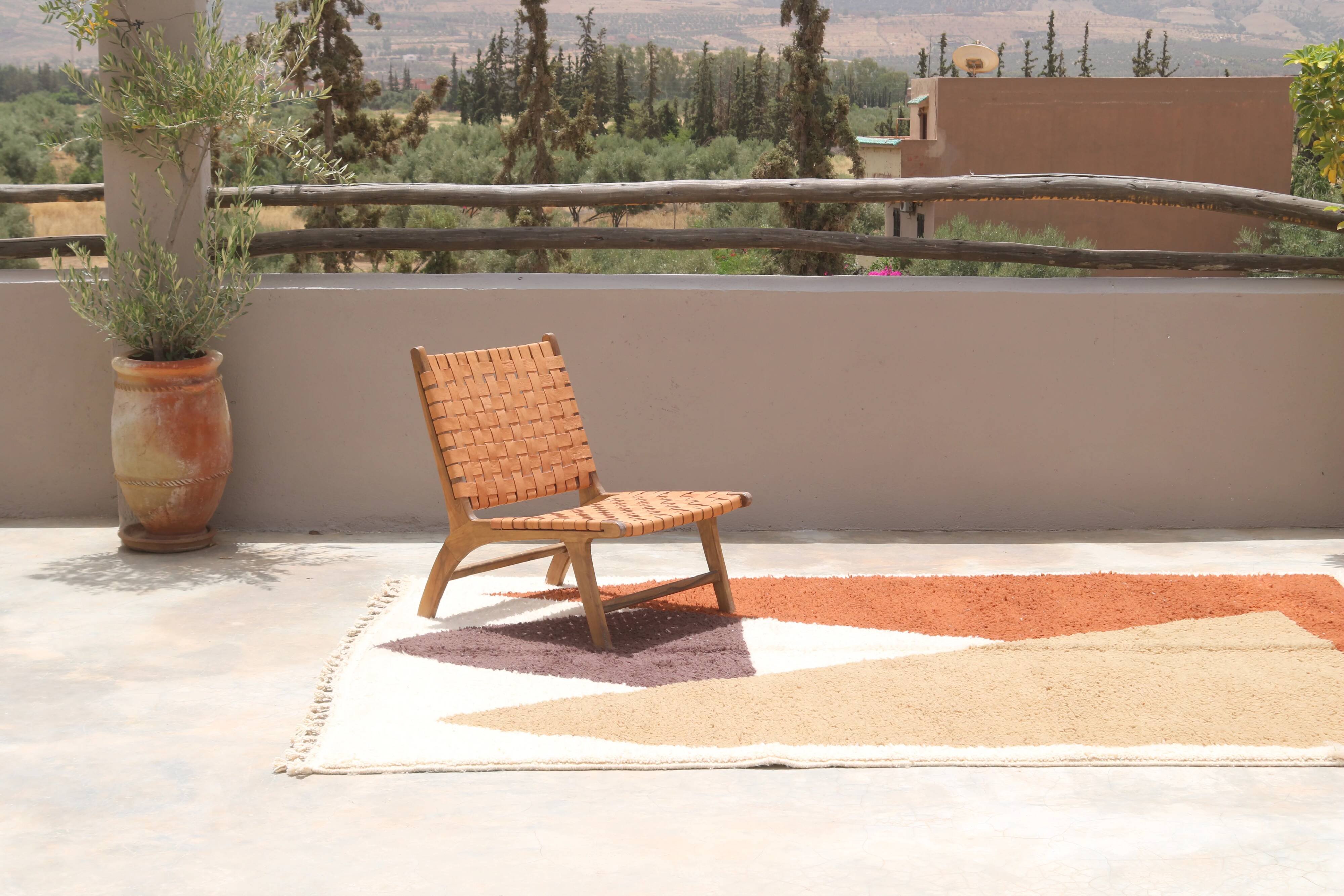 Large handmade colourful rug, 300 x 200 cm - G1083