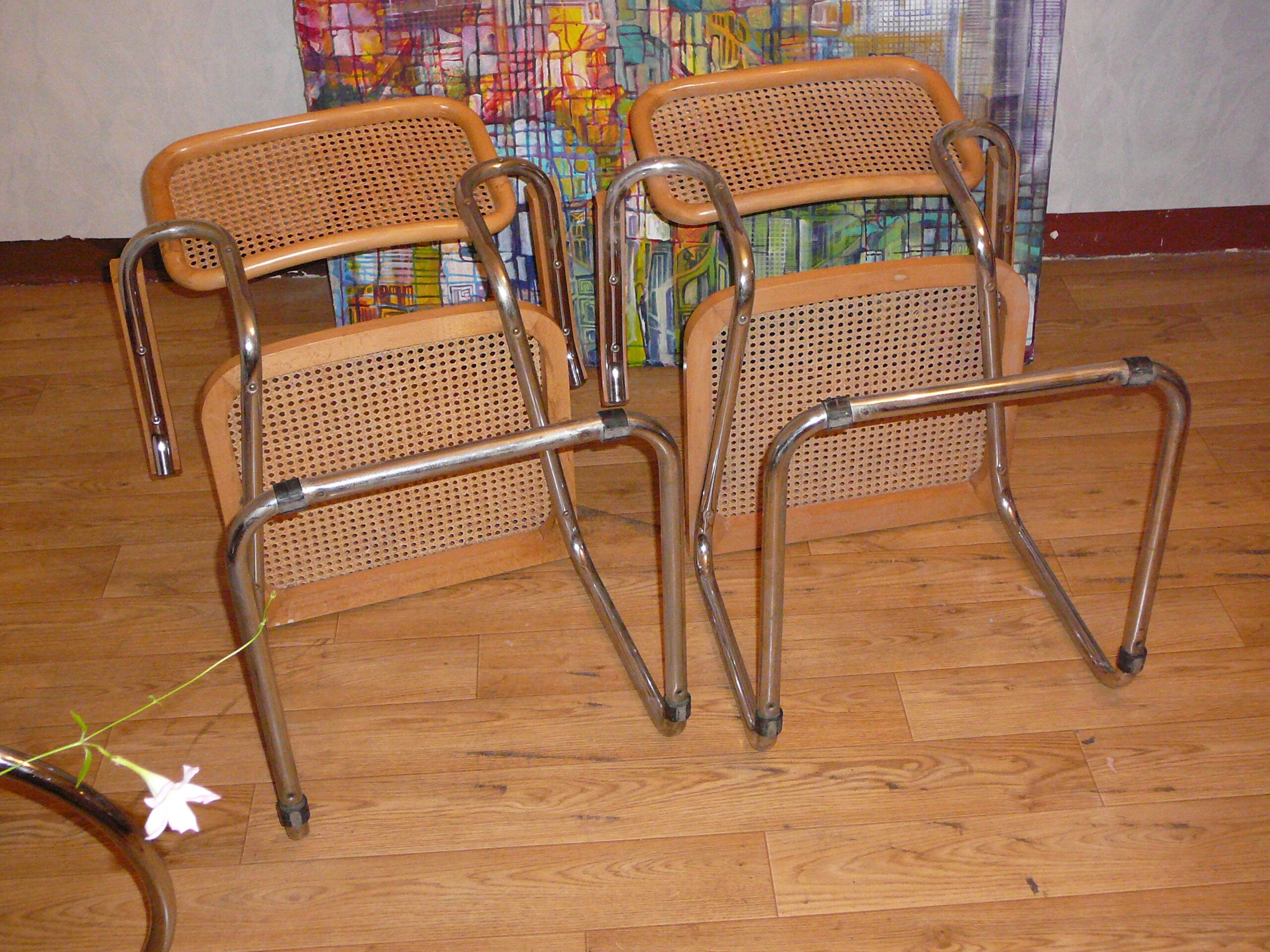 B64 armchairs by Marcel Breuer made in Italy