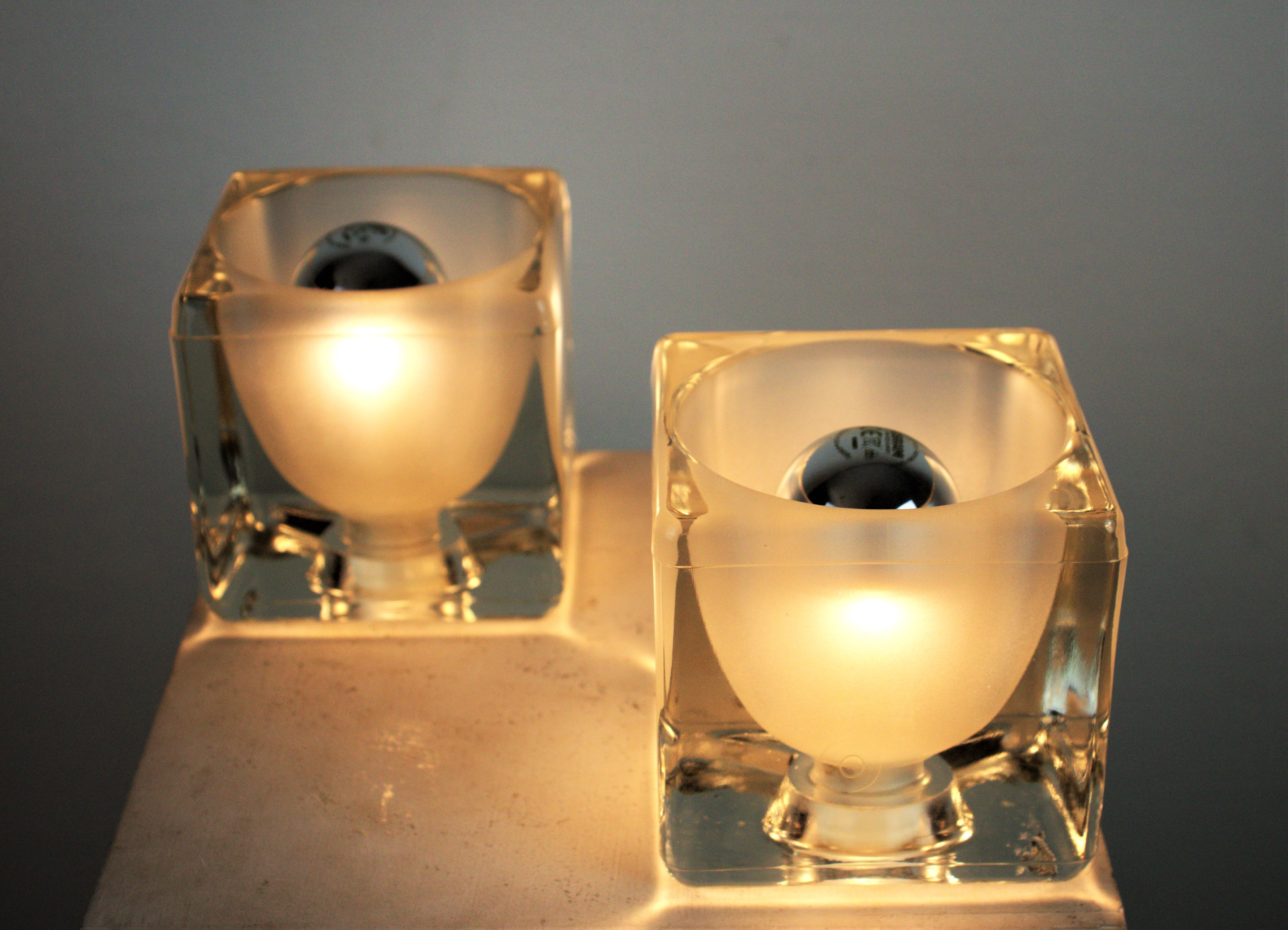 Ice Cube Table Lamp from Peill & Putzler, Set of 2