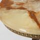 Beautiful brass side table with onyx marble top, France ca. 1950