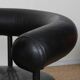 Two-seater leather banquette from the 1980s.