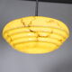 Art Deco Opaline Glass Ceiling Lamp, 1920s–1930s