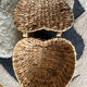 Banana leaf pan in the shape of a vintage heart