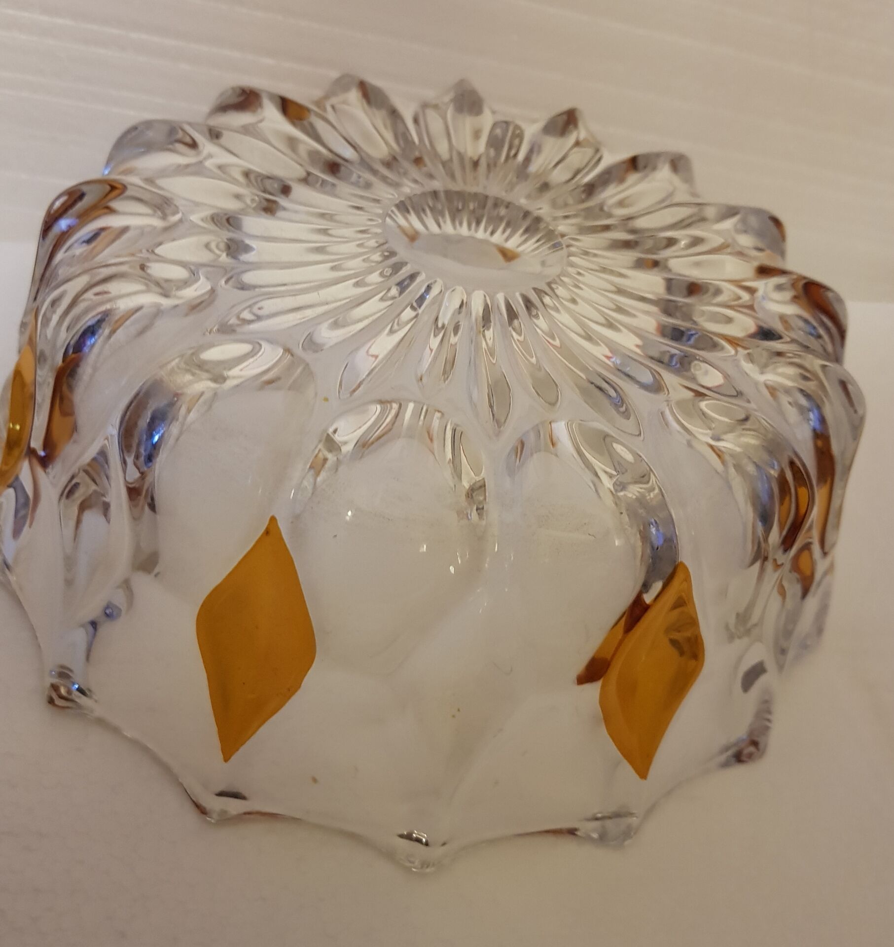Lot  de 2 saladiers en cristal