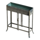 Painted metal planter on a stand, Art of Vintage, 1920s