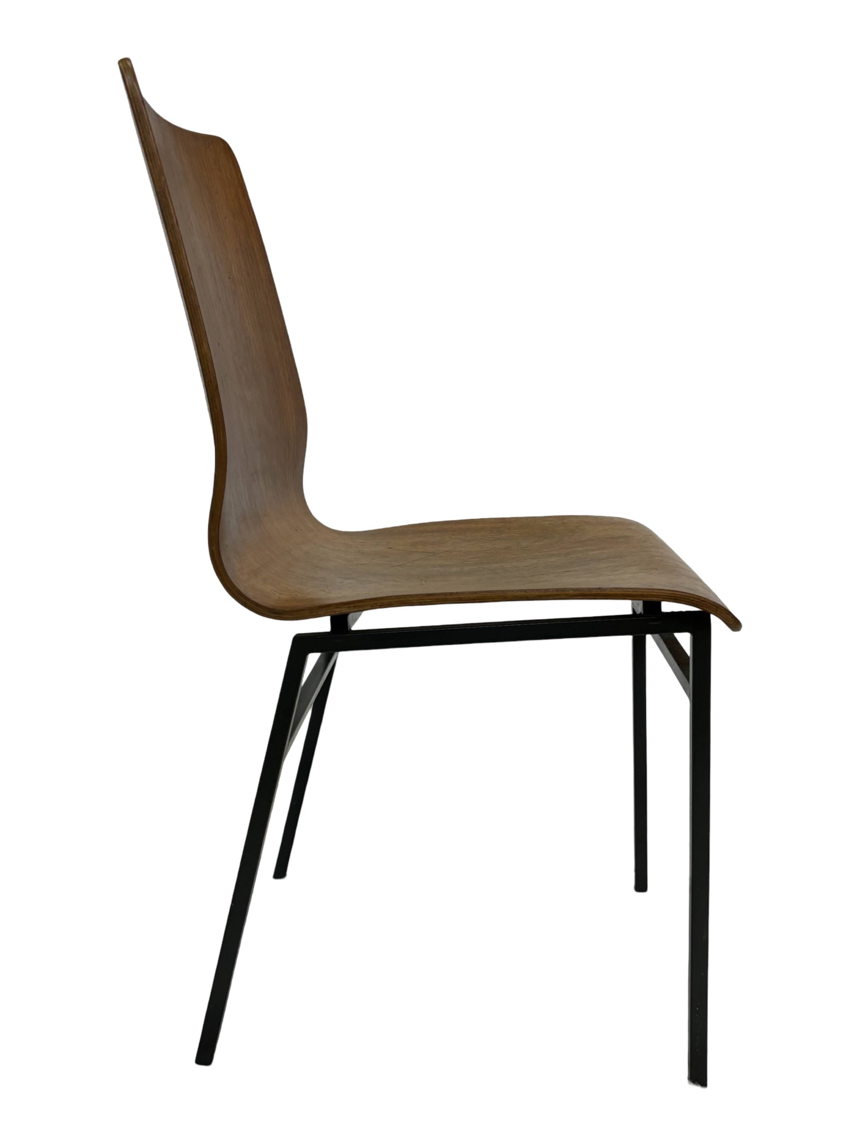 Vintage Friso Kramer for Auping 'Euroika' plywood dining chair, The Netherlands 1960's