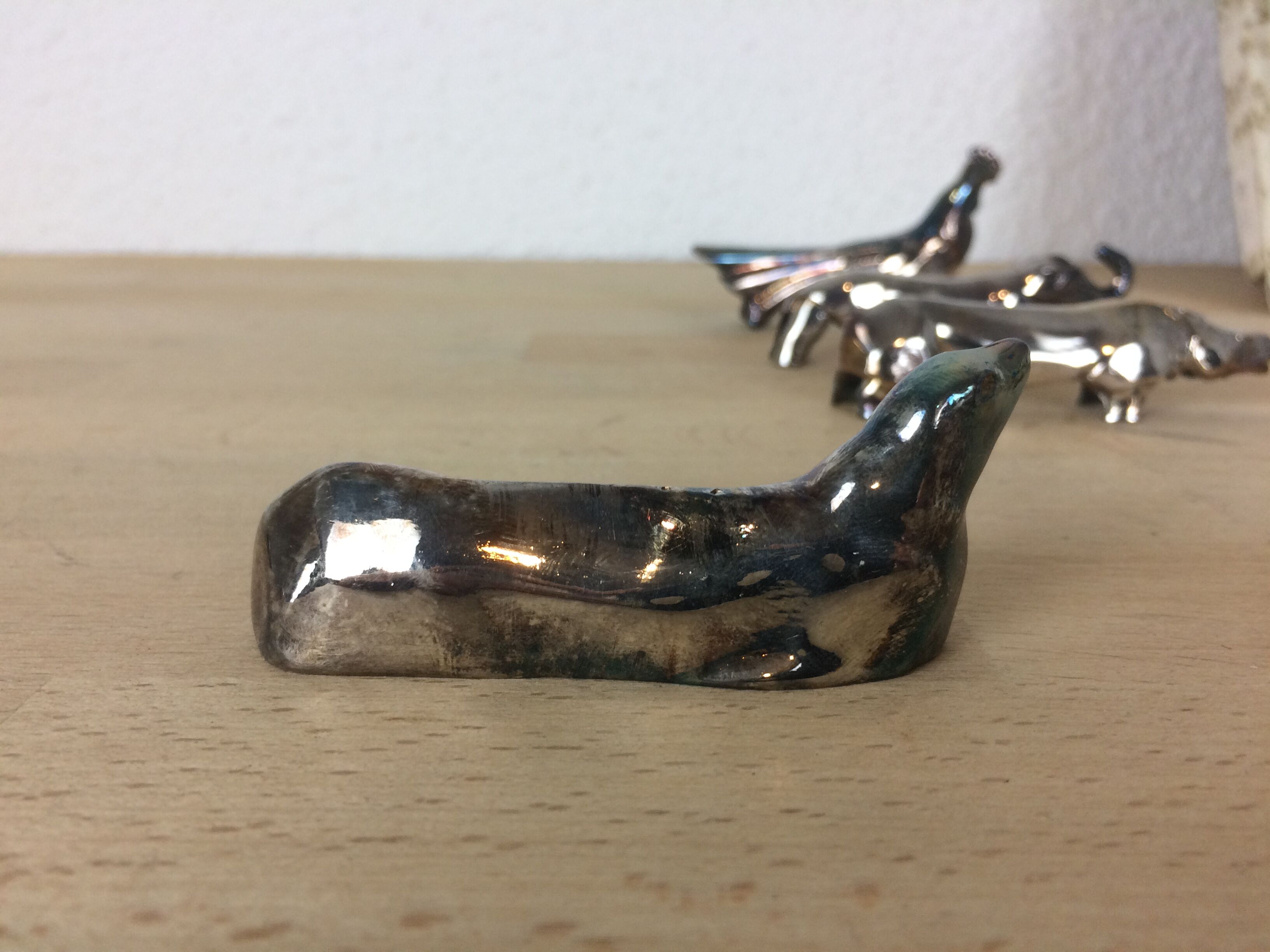 Set of 6-door metal animal knives