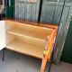 Modernist high buffet in mahogany and metal