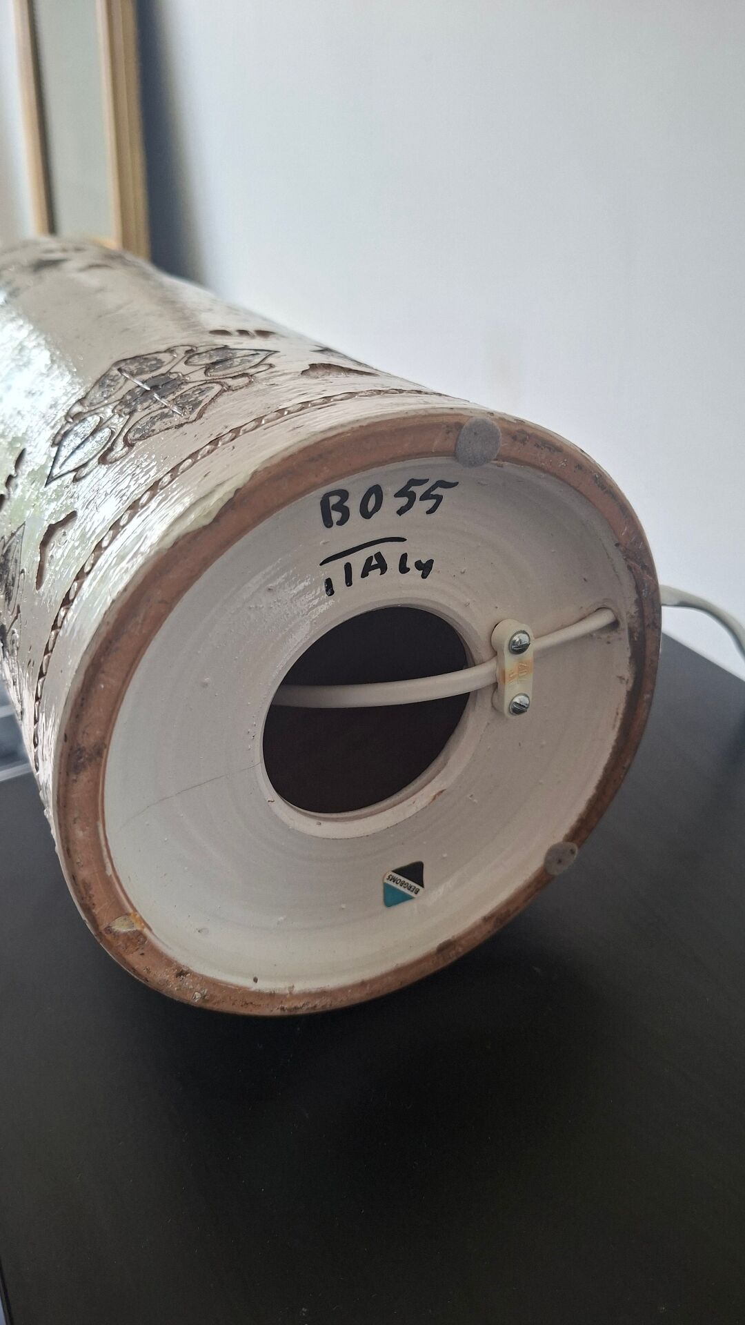 Ceramic lamp by Aldo Londi for Bitossi