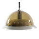 Large seventies aluminium transparent vintage pendant