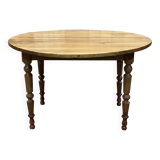 Cherry wood dining room table with 2 extensions, LOUIS PHILIPPE style work from the 1930s