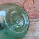 Demijohn old bubbled glass - 15 liters - height 42 cm ( c)