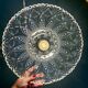 Vintage moulded glass pendant light - tableware collection - (CVE1)