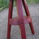 Wooden stool with high adjustable screw