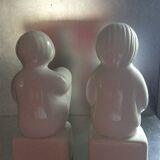 Pair of ceramic bookends from the 70s and 80s